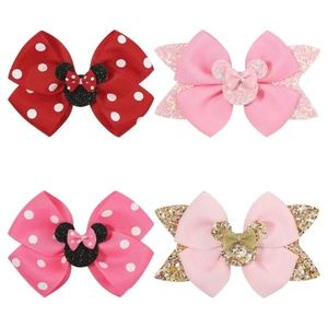 Minnie Mouse Hair bows Cute! Pick 1 or all!